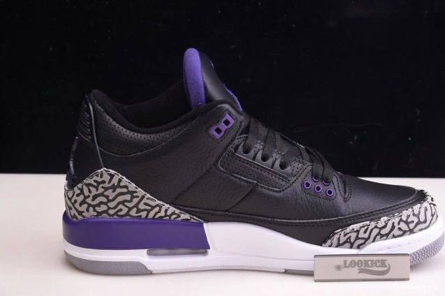 MaikeSneakers 3 Court CT8532-050 Jordan Retro Purple Air Black 0808